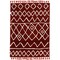 Marrakech Zot Rust Rug 8X10 Moroccan Pattern Easy Care Microfiber Polyester